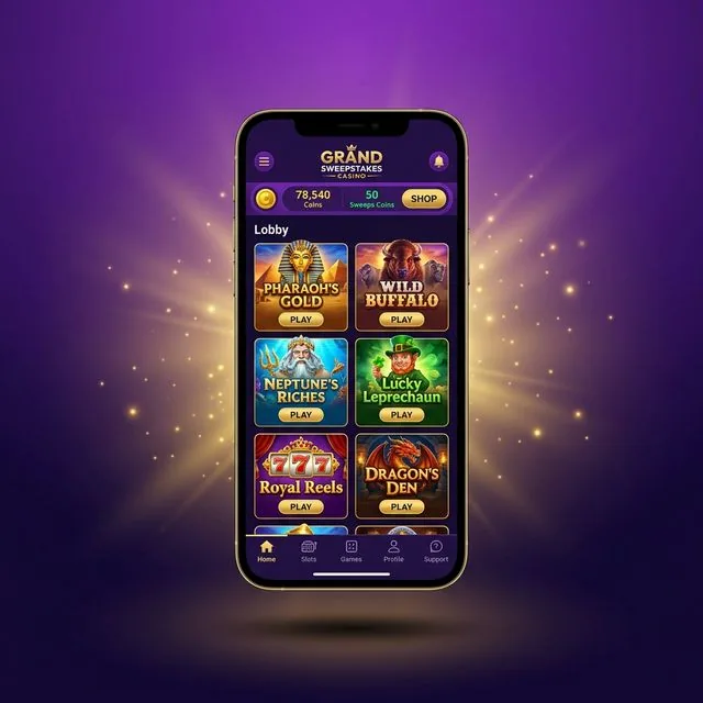 McLuck Casino mobile app interface on iPhone